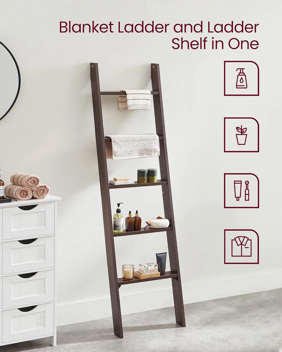 blanket ladder farmhouse 4