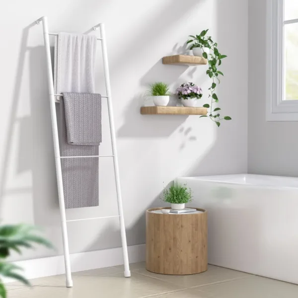 blanket ladder white 4