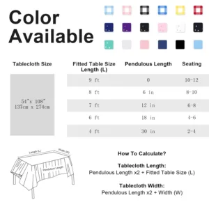 blue checkered tablecloth pack 6