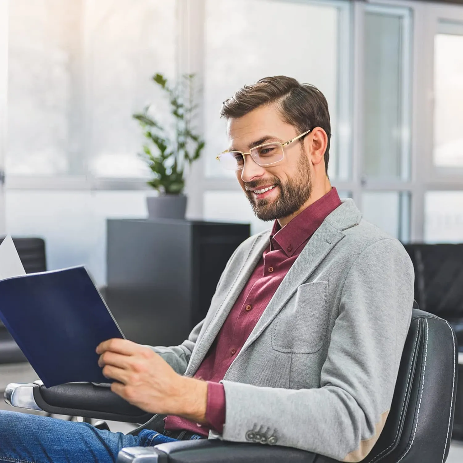 blue light glasses metal 3