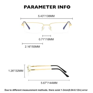 blue light glasses metal 5