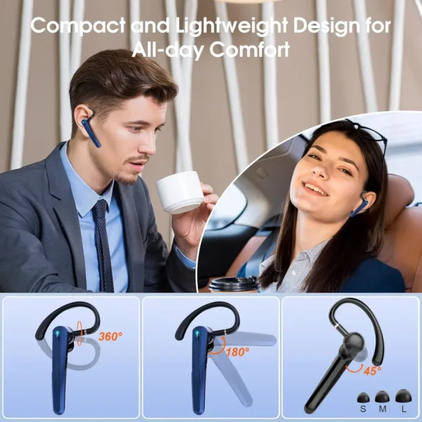 bluetooth headset noise canceling 5