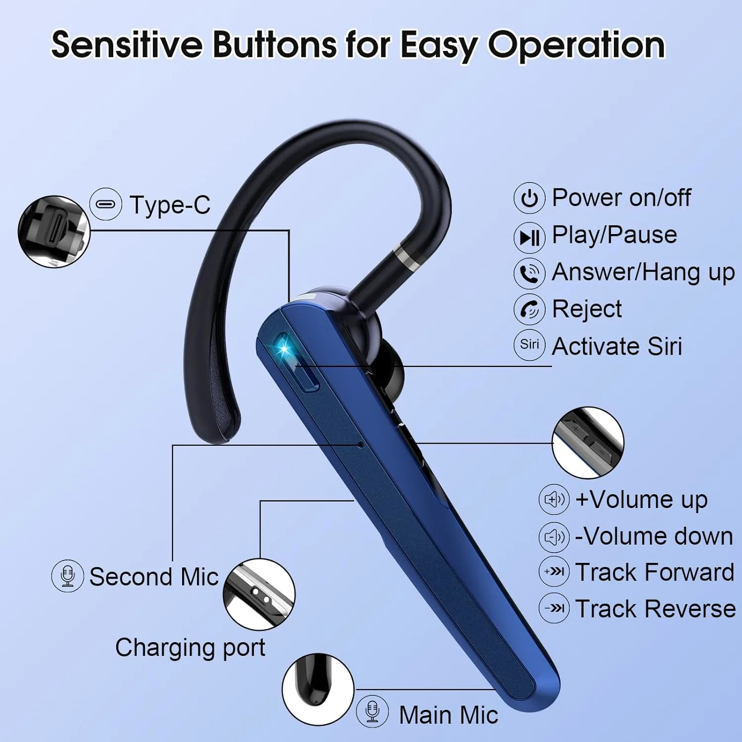 bluetooth headset noise canceling 7