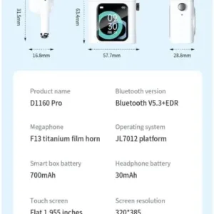 bluetooth headset smart touch 6