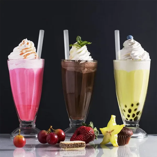 boba straws clear large 6