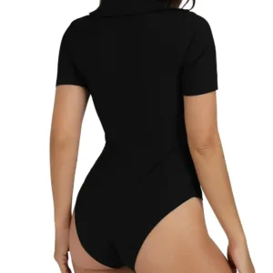 bodysuit women ribbed neck 2