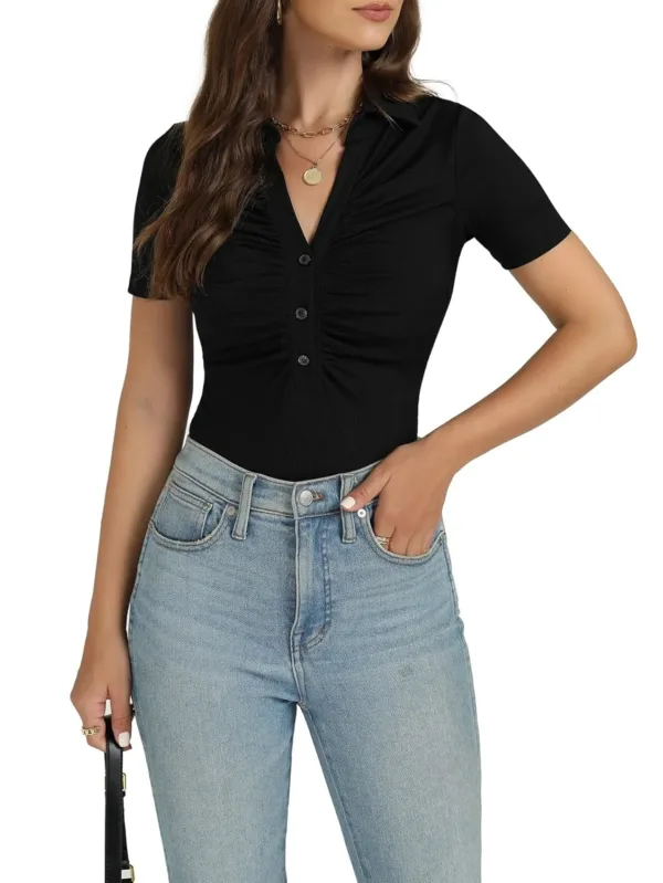 bodysuit women ribbed neck 5