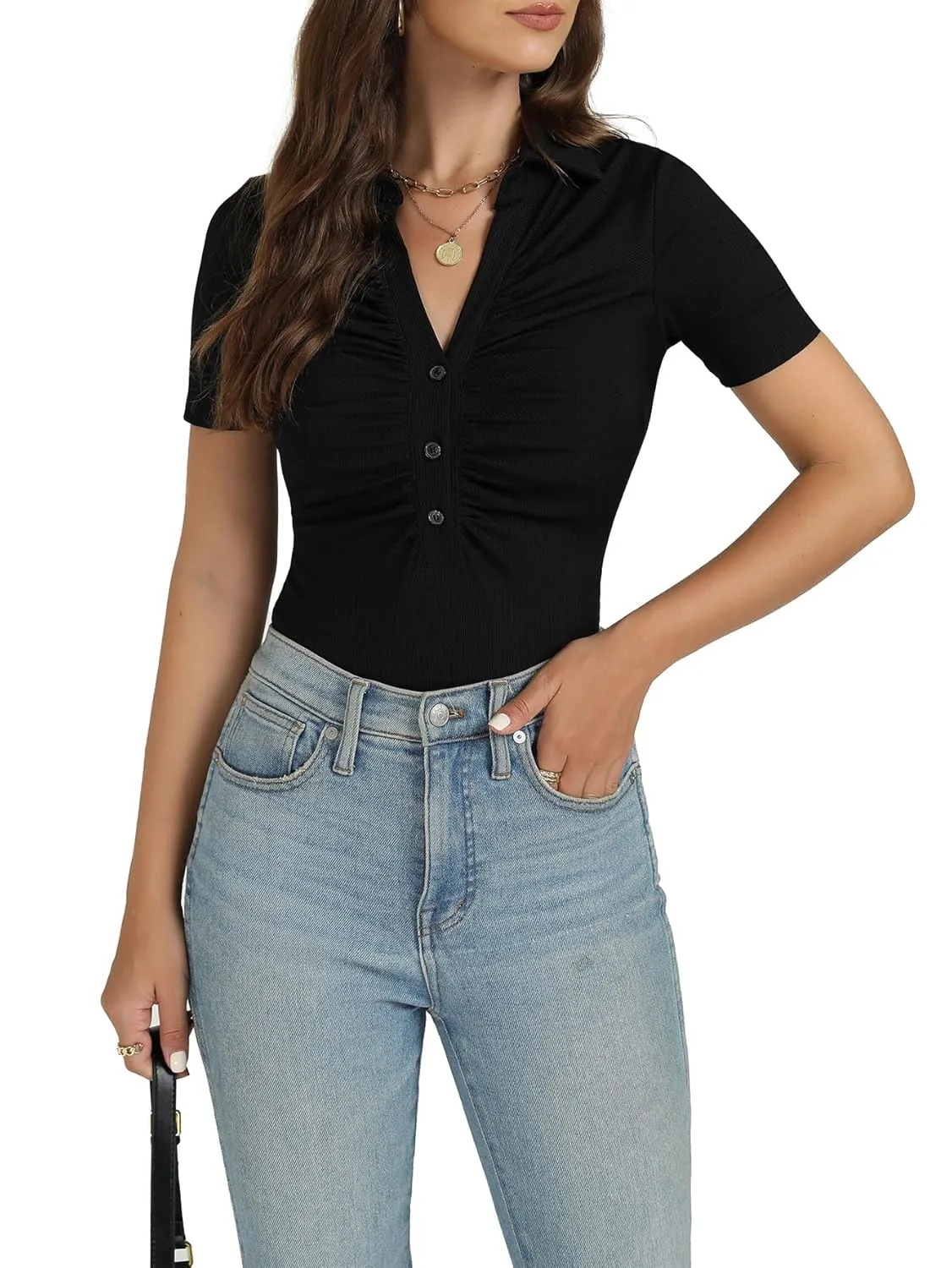 bodysuit women ribbed neck 5