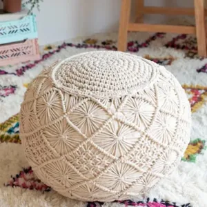 boho pouffe ottoman 1