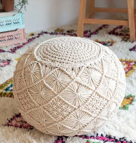 boho pouffe ottoman 1