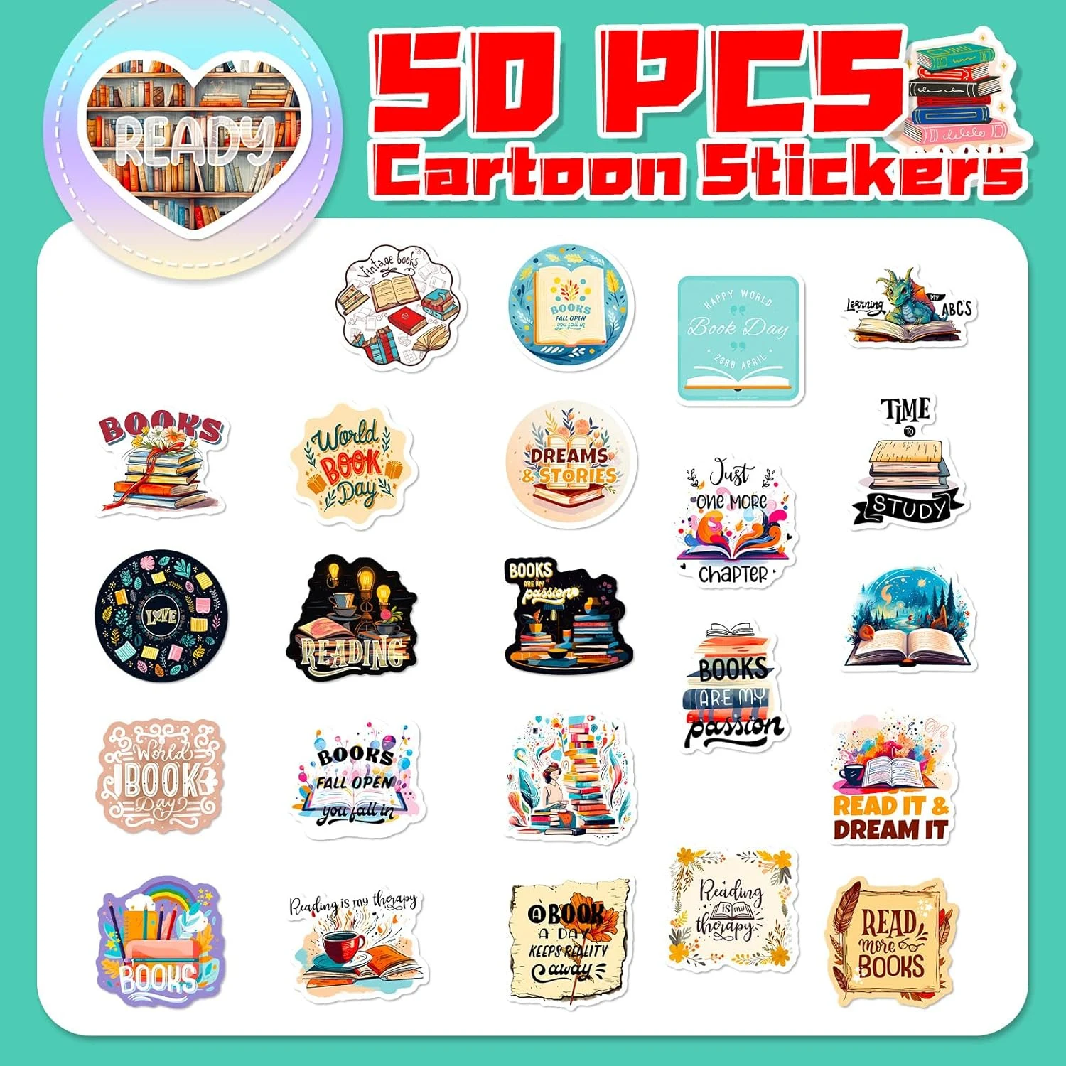 book stickers laptop bottle 2