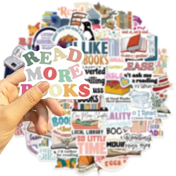 book stickers reading lover 2