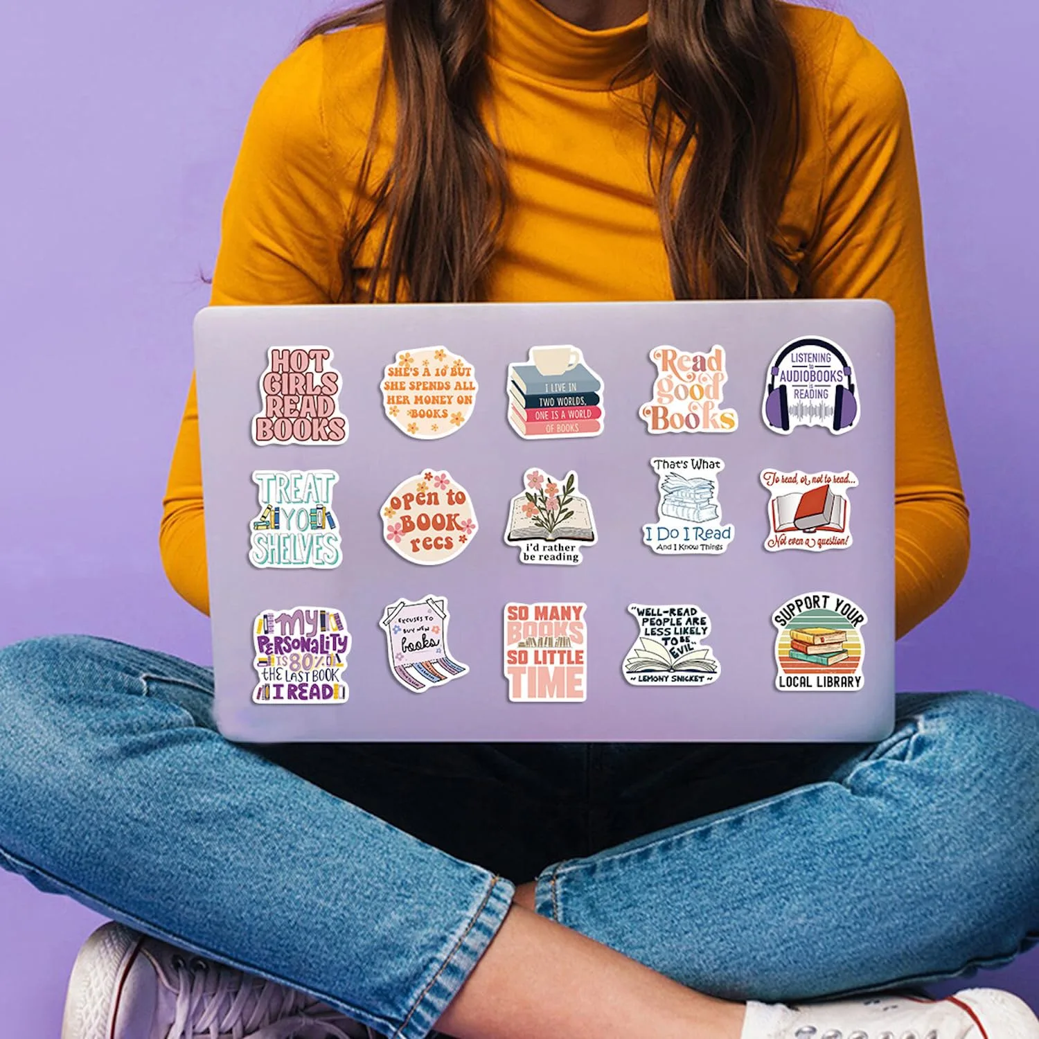 book stickers reading lover 7