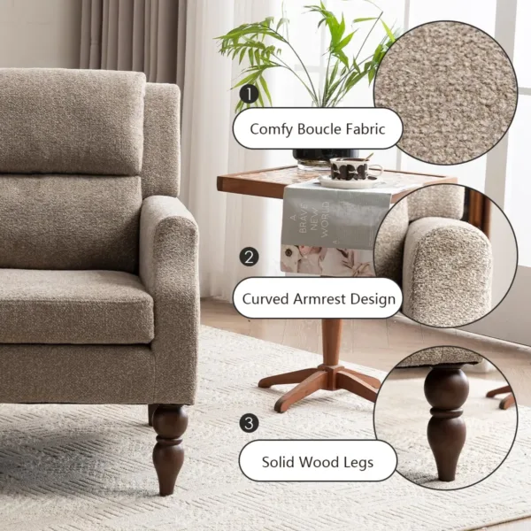 boucle accent chair 5