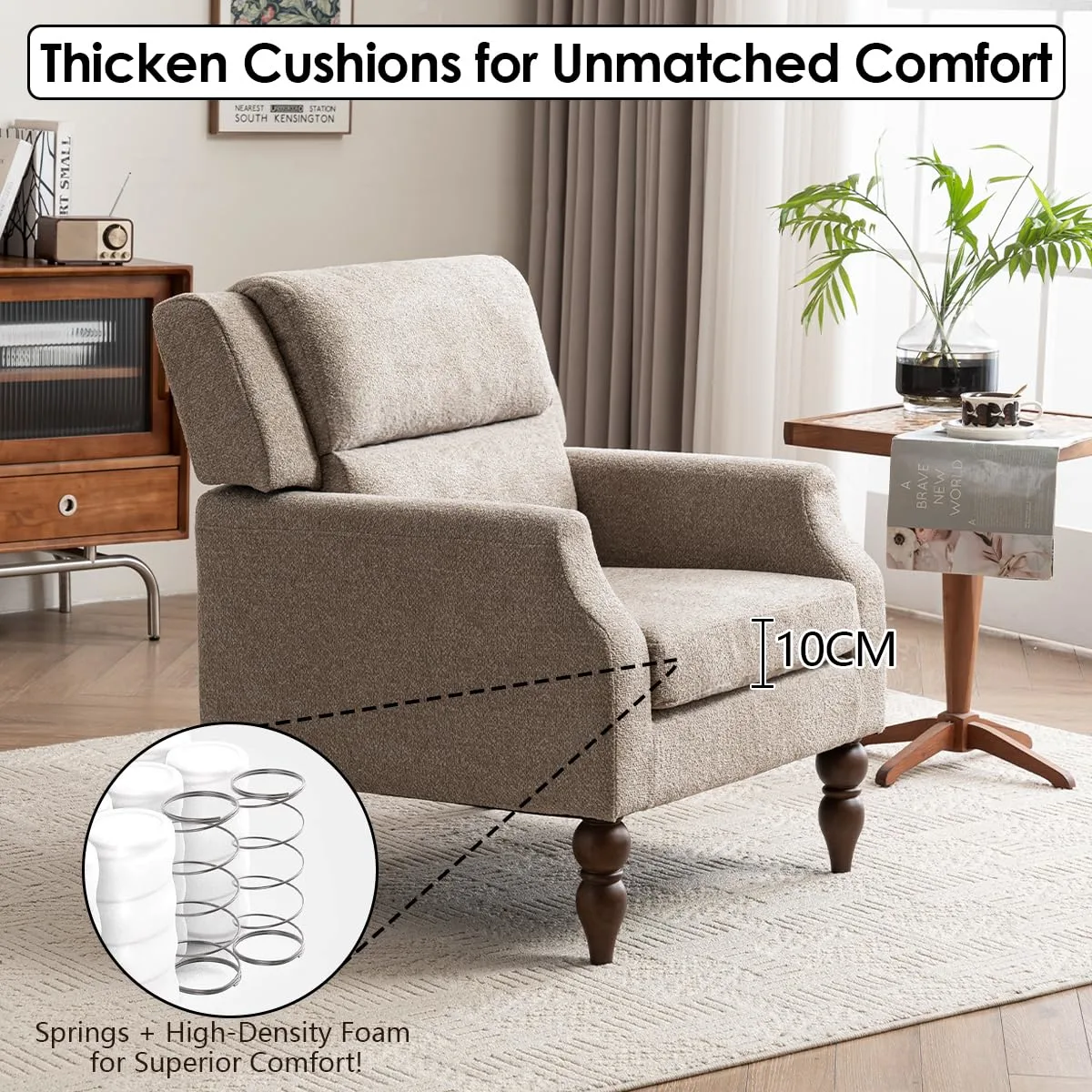 boucle accent chair 6