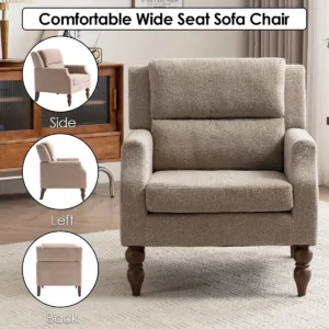 boucle accent chair 7