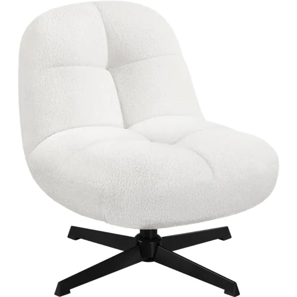 boucle swivel chair 1
