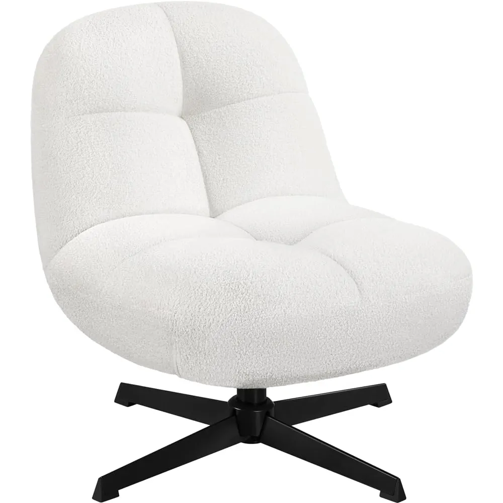 boucle swivel chair 1