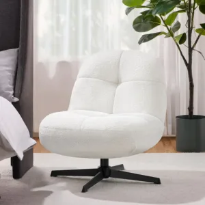 boucle swivel chair 2