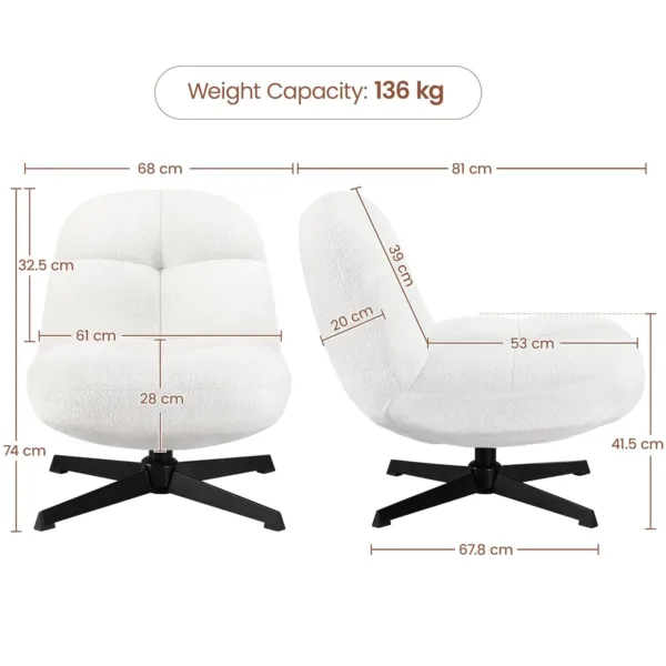 boucle swivel chair 3