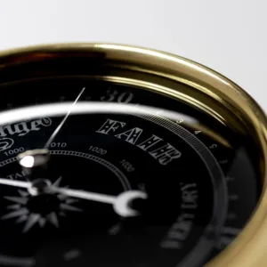 brass barometer english oak 6