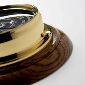 brass barometer english oak 7