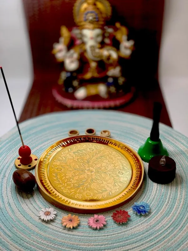 brass pooja thali 3