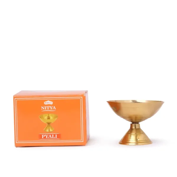 brass puja diya lamp 1