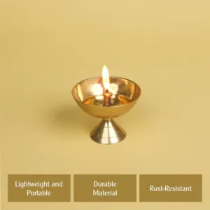 brass puja diya lamp 5