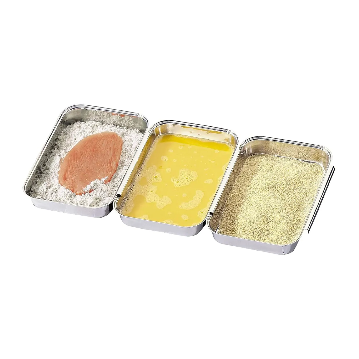 breading set stainless steel 1