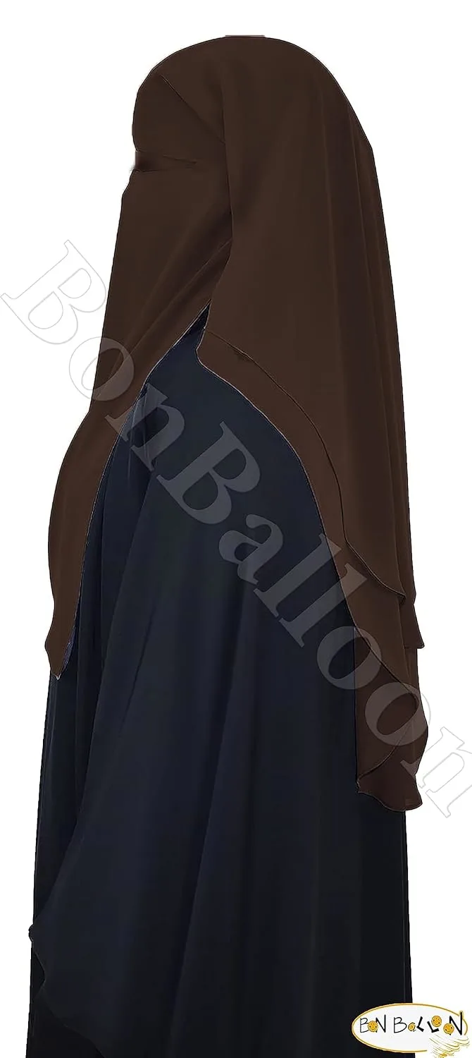 brown niqab hijab face 4