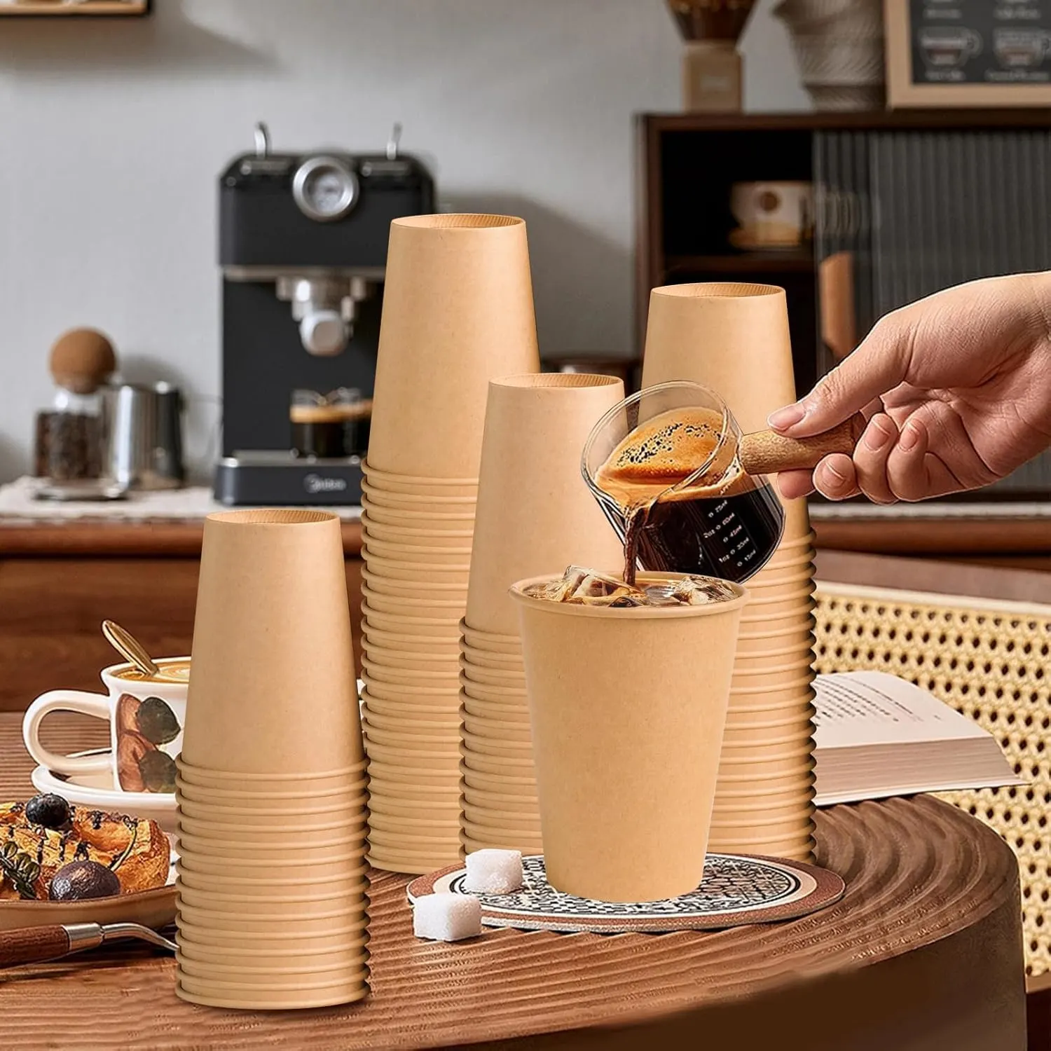 brown paper cups 3