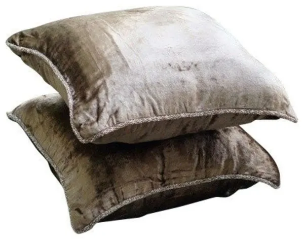 brown velvet pillow 1