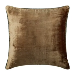 brown velvet pillow 2