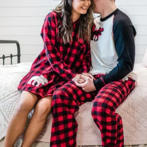 buffalo plaid pajama pants 4