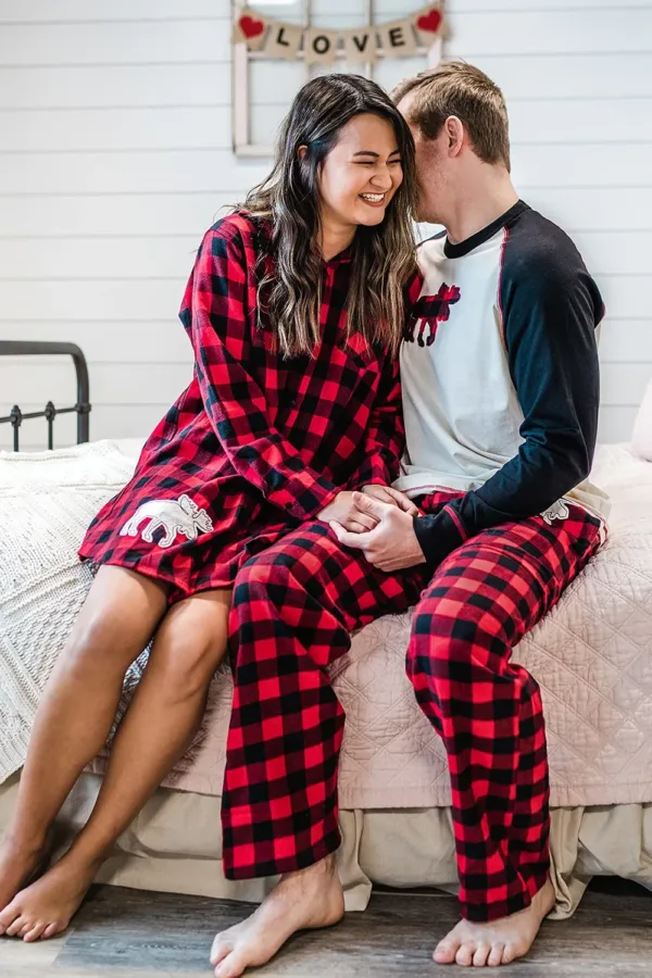 buffalo plaid pajama pants 4