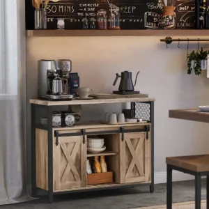 buffet cabinet sliding doors 2