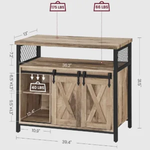 buffet cabinet sliding doors 3