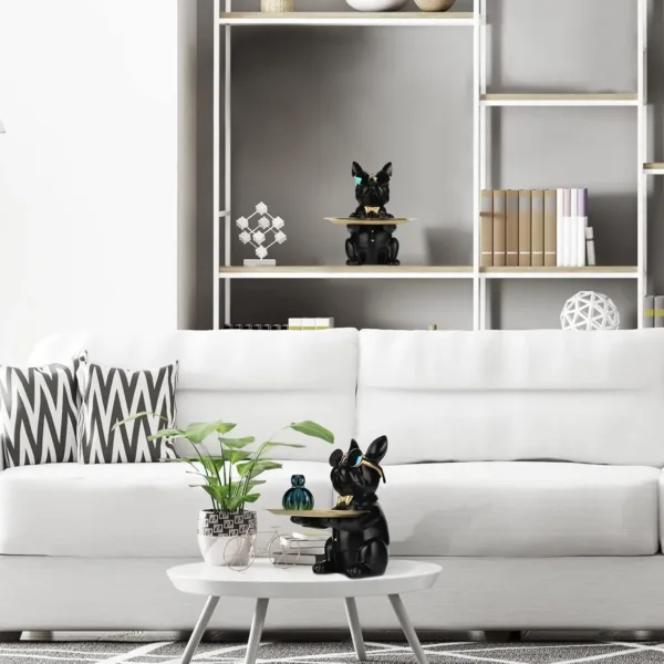 bulldog statue desk organizer 3