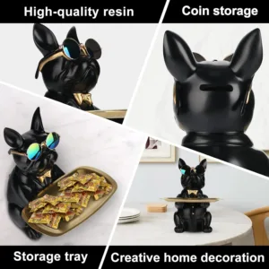 bulldog statue desk organizer 5