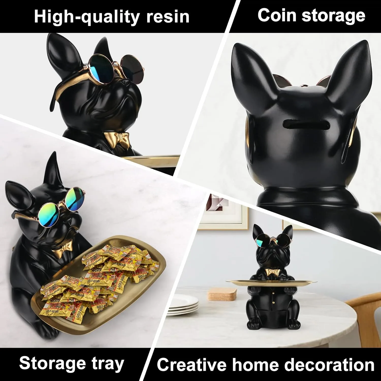bulldog statue desk organizer 5