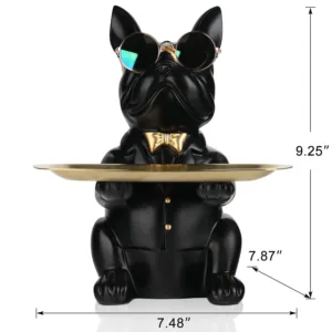bulldog statue desk organizer 6