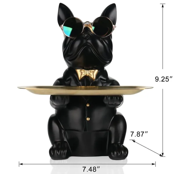 bulldog statue desk organizer 6