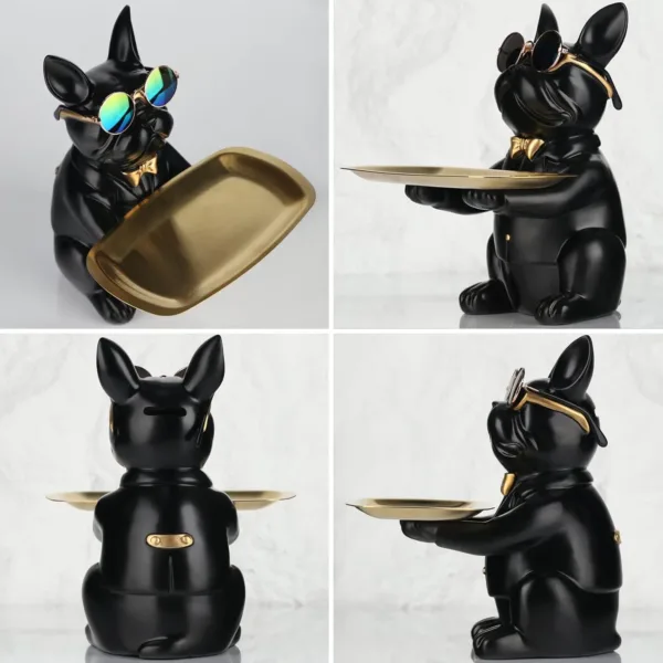 bulldog statue desk organizer 7