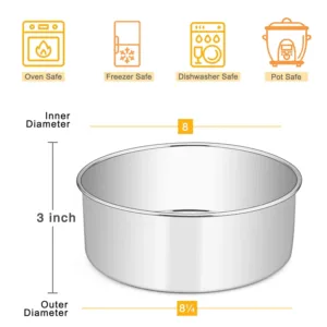 cake pans stainless steel 2