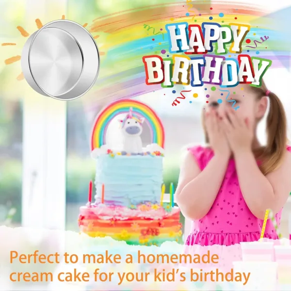 cake pans stainless steel 7