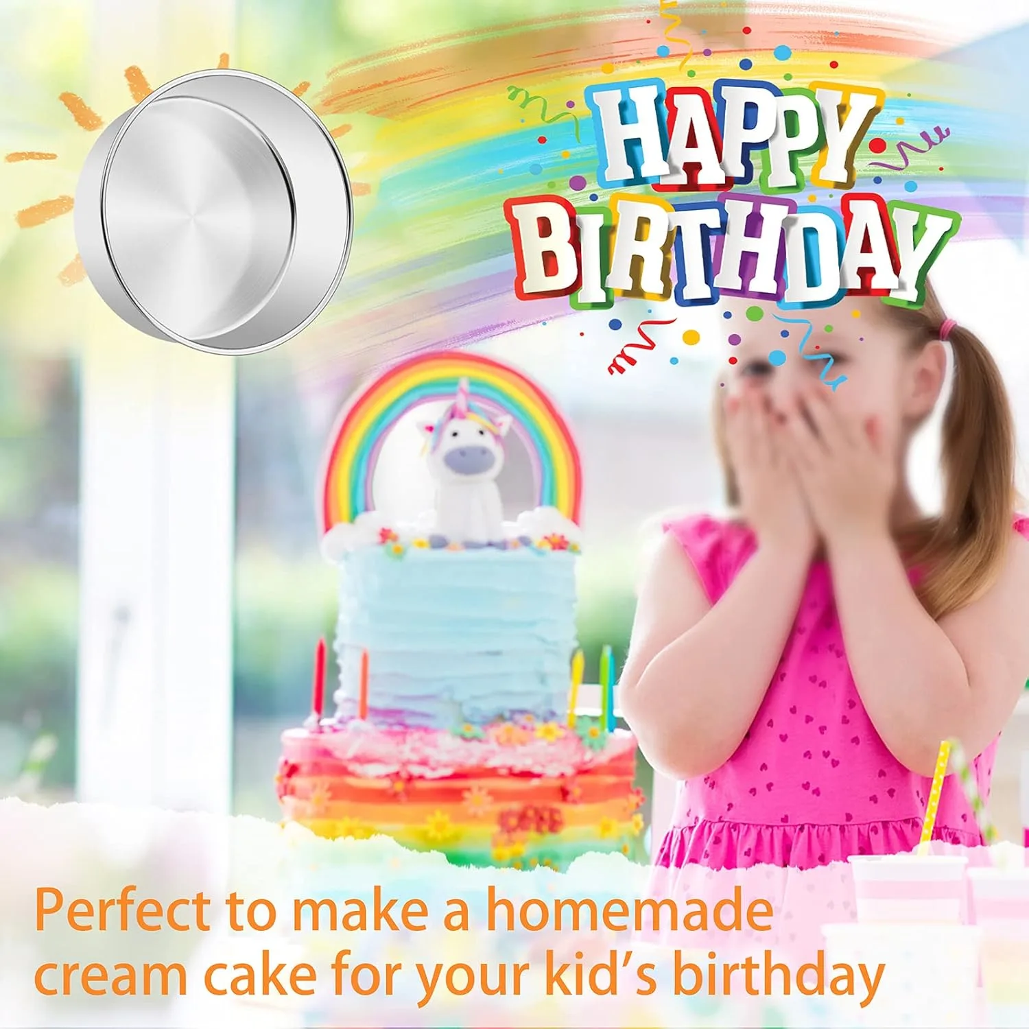 cake pans stainless steel 7