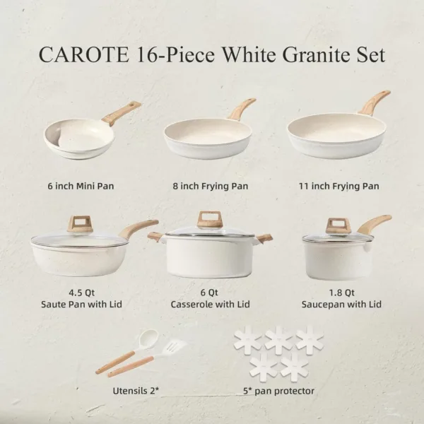 carote nonstick cookware 4