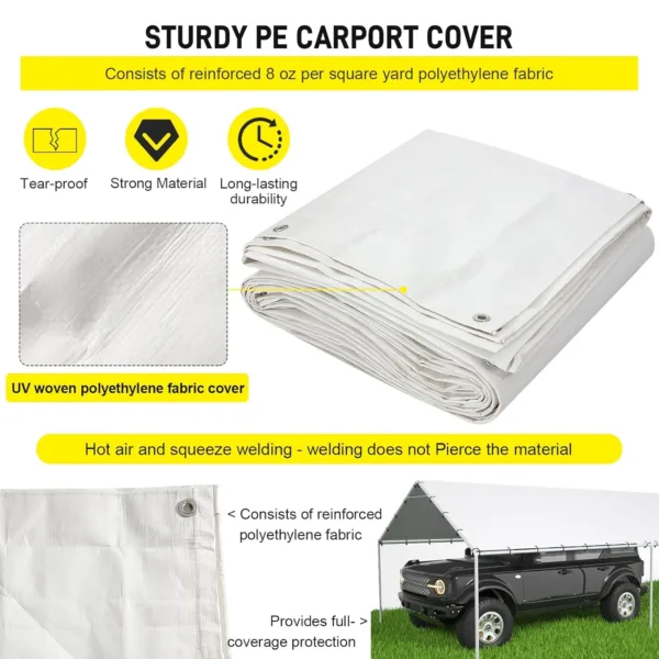 carport replacement canopy cover 6