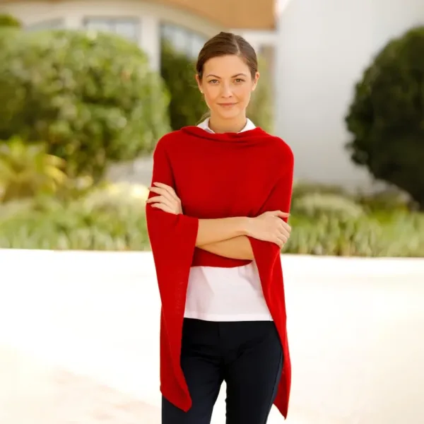 cashmere poncho dress topper 3